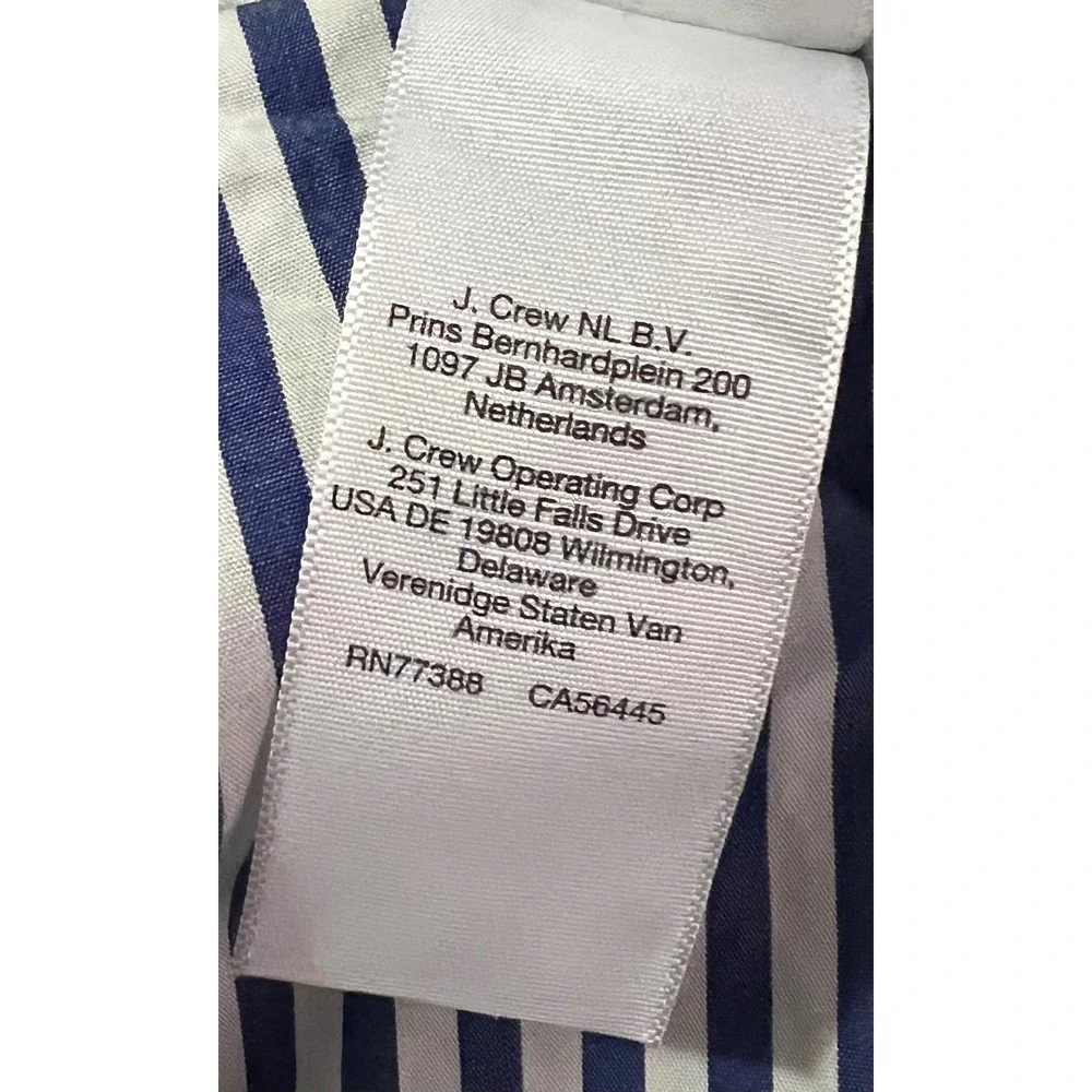 Madewell Striped Tie Waist A-Line Midi Skirt Career Casual Chic Size 6 - Picture 3 of 6